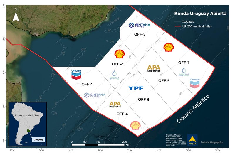 QatarEnergy e Chevron adquirem ativos offshore da Shell no Uruguai